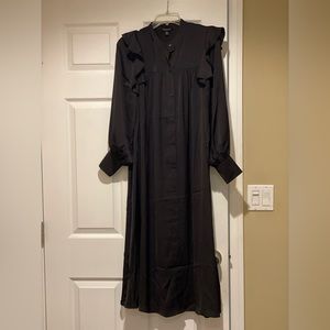 Black prairie dress from Banana Republic Factory